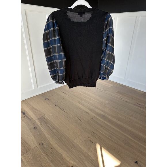 Anthropologie Current Air Womens Puff Sleeve Contract Pop Over Blouse Size Small - Picture 7 of 15